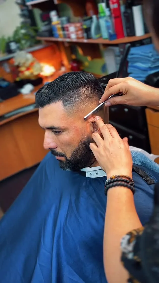 Video of a fade created at Tijeras Barbershop