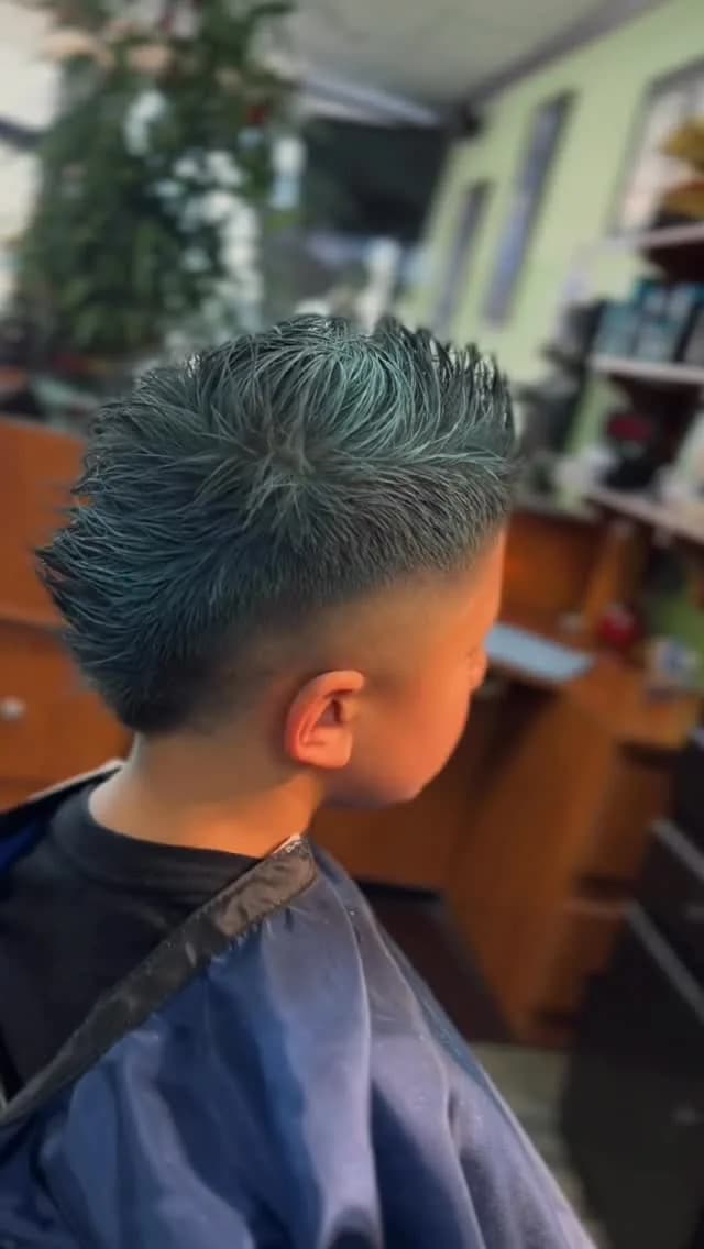 Video of a children’s haircut at Tijeras Barbershop