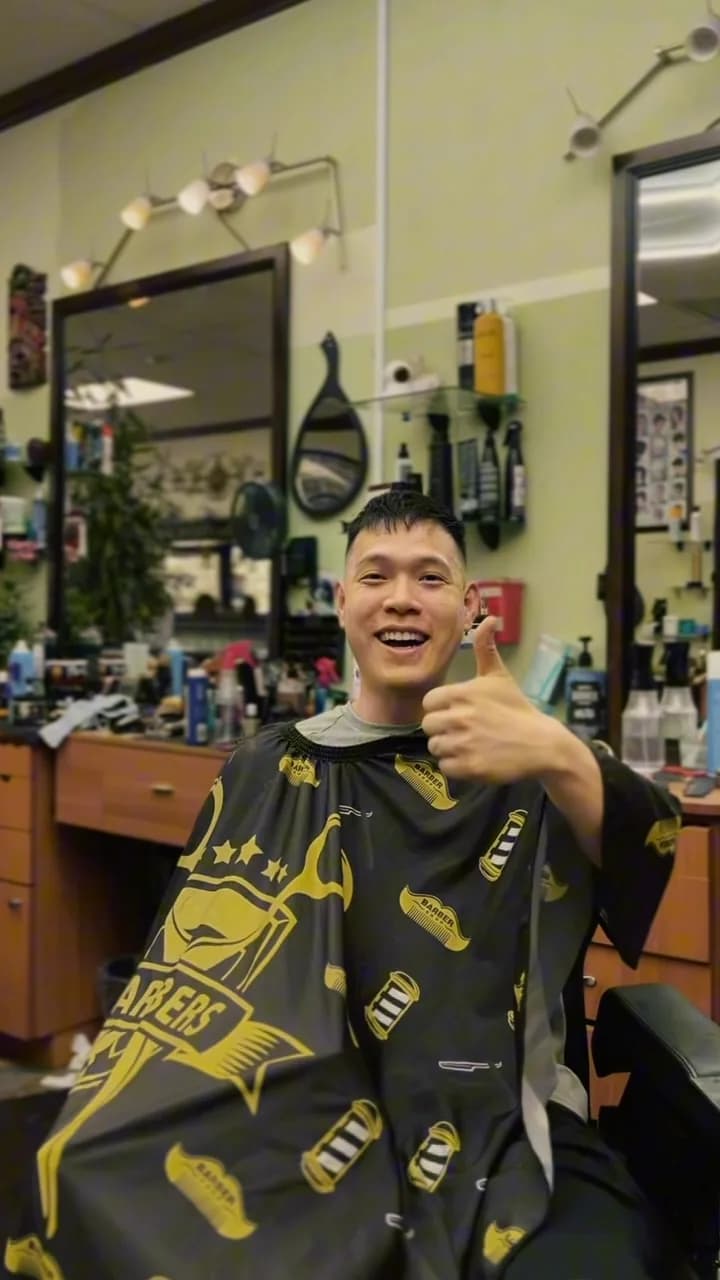 Video of a fade created at Tijeras Barbershop